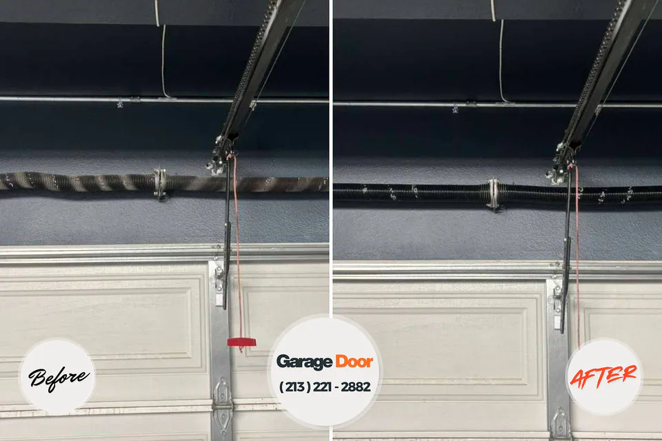 Before and after: garage door repair Helena-West Helena, AR